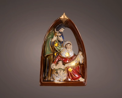 Micro LED Nativity Set BO Indoor Multi/WW W.9.6cm x H.17.7cm - image 1
