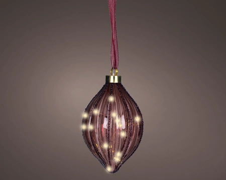 Micro Led Olive Bo Indoor maroon/warm white dia12.50-H21cm-15L - image 1