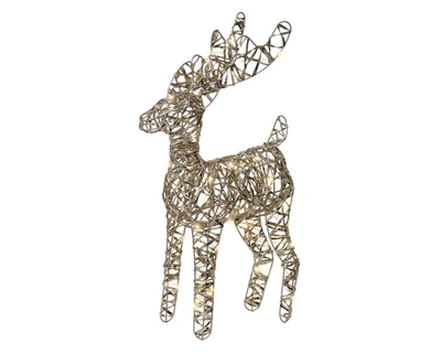 Micro LED Reindeer BO Indoor Gold/WW W.25cm x H.37cm - image 2
