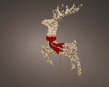 Micro Led Reindeer L2.7m Outdoor gold/warm white L18-W57-H100cm-7.2m