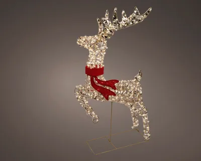 Micro Led Reindeer L2.7m Outdoor gold/warm white L18-W57-H100cm-7.2m