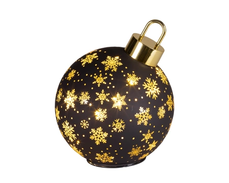 Micro LED Rotating Bauble BO Indoor Black/WW D.18cm x H.23cm - image 2