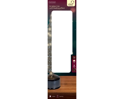 Micro Led Rotating Tree Bo Indoor amber/warm white dia11-H39cm-20L - image 2