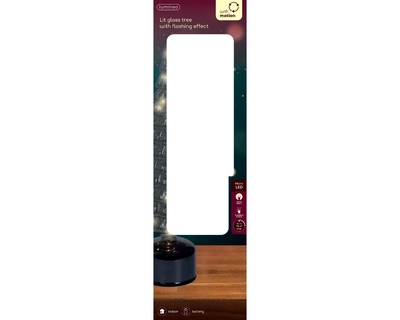 Micro Led Rotating Tree Bo Indoor grey/warm white dia11-H39cm-20L - image 2