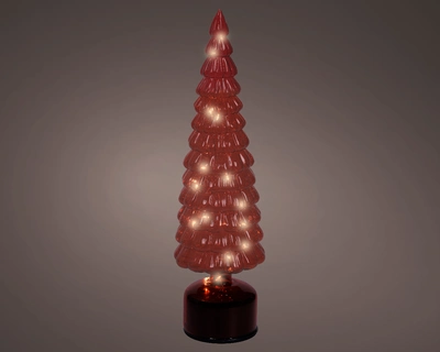 Micro Led Rotating Tree Bo Indoor red/warm white dia11-H39cm-20L - image 2