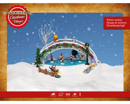 Micro LED Scenery BO Indoor Colours/Multi L.17.5cm x H.21cm - image 3