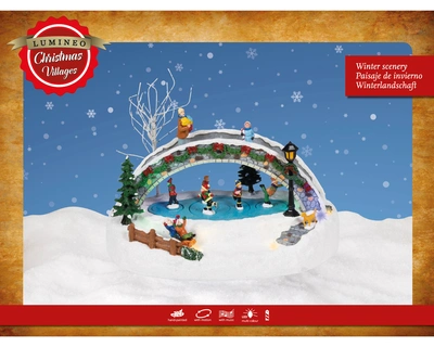 Micro LED Scenery BO Indoor Colours/Multi L.17.5cm x H.21cm - image 3