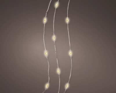 Micro LED Stringlights Steady BO Indoor/Warm White 295cm-60L - image 1