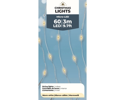 Micro LED Stringlights Steady BO Indoor/Warm White 295cm-60L - image 3