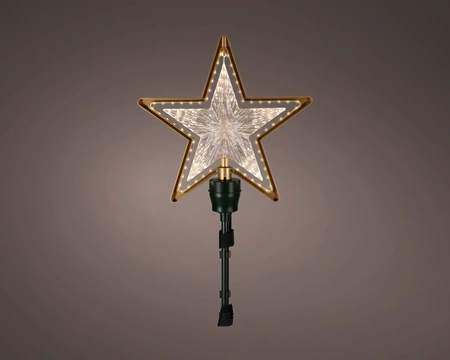 Micro LED Treetopper Indoor Gold/WW L.31.5cm x H.54.5cm - image 1