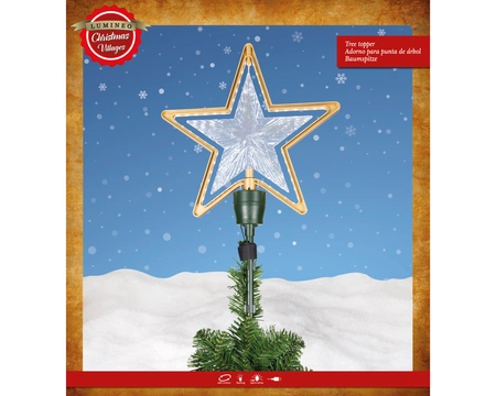 Micro LED Treetopper Indoor Gold/WW L.31.5cm x H.54.5cm - image 4