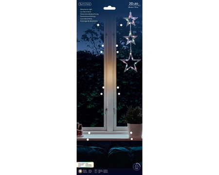 Micro LED Window Light BO Indoor Transparent/Multi W.17cm x H.42cm - image 3