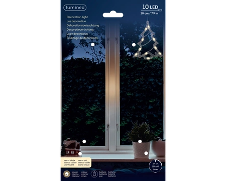 Micro LED Window Light BO Indoor Transparent/WW W.14cm x H.17.5cm - image 3