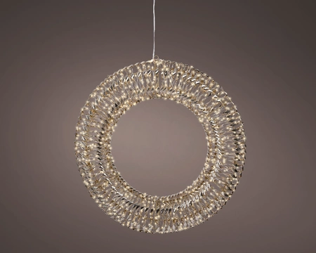 Micro Led Wreath L2.7m Outdoor gold/warm white L15-W70-H70cm-9.6m - image 1