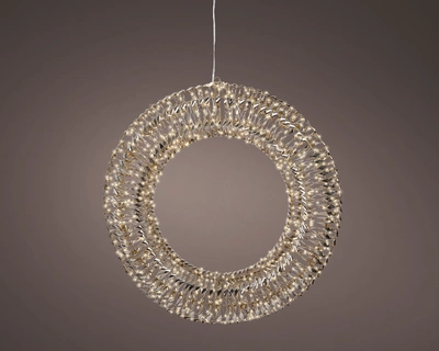 Micro Led Wreath L2.7m Outdoor gold/warm white L15-W70-H70cm-9.6m - image 2