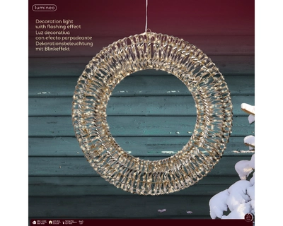 Micro Led Wreath L2.7m Outdoor gold/warm white L15-W70-H70cm-9.6m - image 2