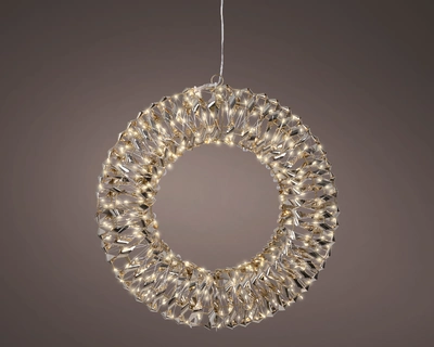 Micro Led Wreath L2.7m Outdoor gold/warm white L8-W38-H38cm-4m - image 2
