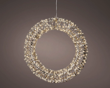 Micro Led Wreath L2.7m Outdoor gold/warm white L8-W50-H50cm-6m - image 1