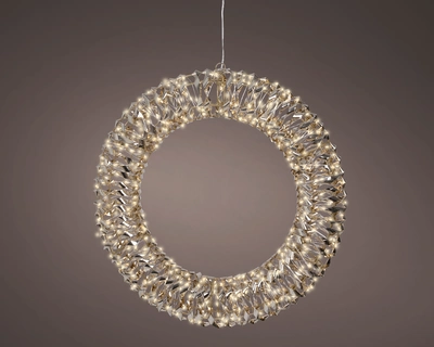 Micro Led Wreath L2.7m Outdoor gold/warm white L8-W50-H50cm-6m - image 2