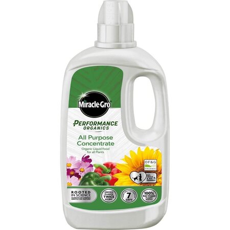 Miracle-Gro Performance Organics All Purpose Plant Food Liquid Concentrate 1Lt