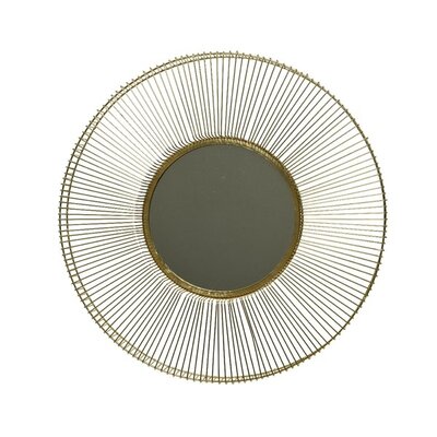 Mirror Iron Round Gold