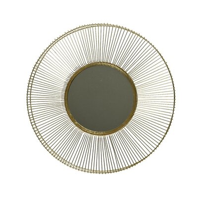 Mirror Iron Round Gold