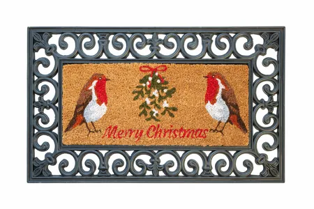 Mistletoe Robins Insert 23x53cm Decoir Mat - image 2