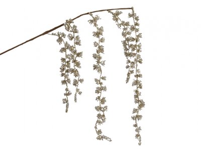 ML Plc Weeping Willow W Glitter Pearl 3X6X95Cm
