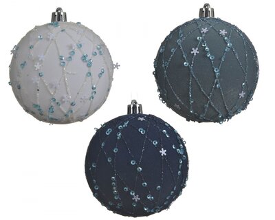 ML Sh.Prf Bauble Velvet 3Col Ass Ass