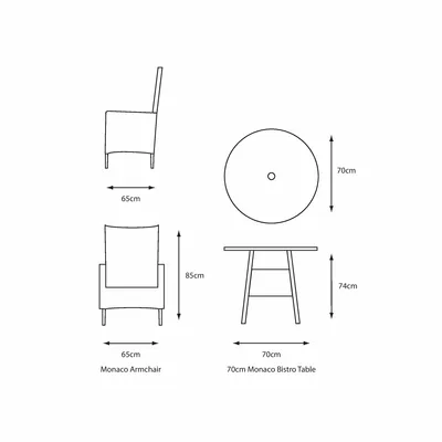 Monaco Sand 2 Seat Set - image 2