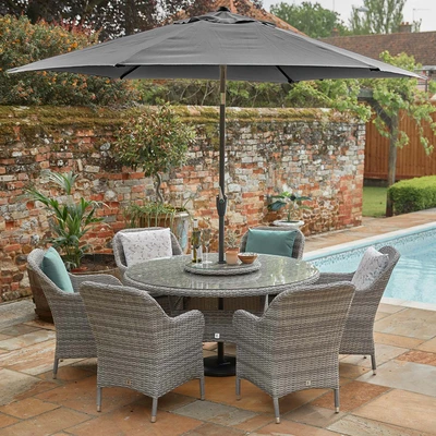 Monte Carlo Stone 6 Seat Dining Set - image 2