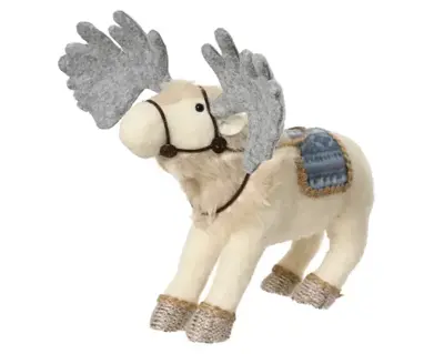 Moose Polyester cream L38-W37-H40cm