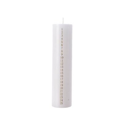 MWL Advent Candle Wax Dia5-H20Cm White