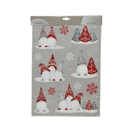 MWL Sticker Pvc L0.1-W29.5-H40Cm Christmas Red