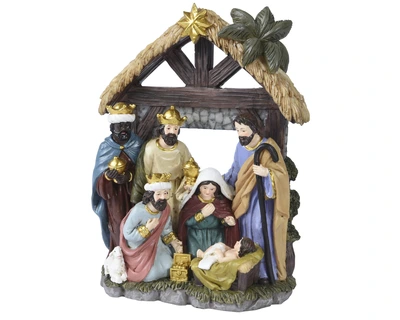 Nativity Polyresin Multi L.16cm x W.7cm x H.20.5cm