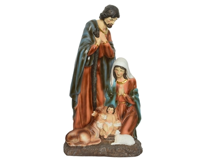 Nativity Set Polymagnesium L21-W38.5-H71Cm Multi