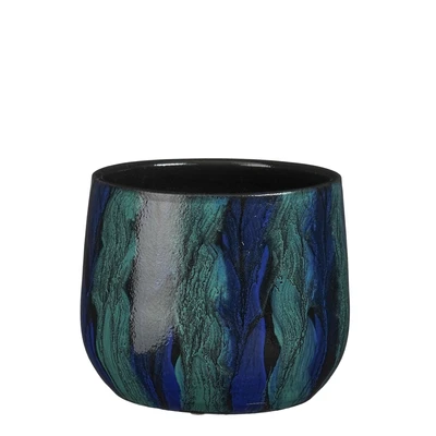 Nigel Pot Round Blue  H15Xd17Cm