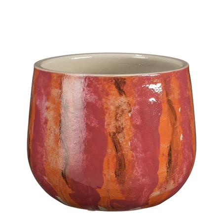 Nigel Pot Round D. Pink H15Xd17Cm