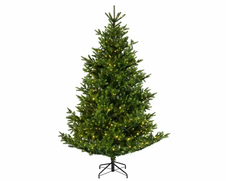 Nordmann Fir Pre-Lit 8ft / 240cm 1200 Micro LED Lights