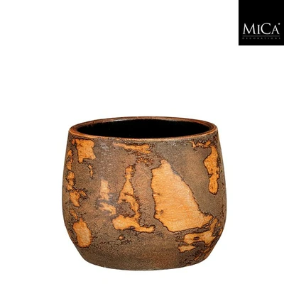 Olaf Pot Round Rust - H13Xd16,5Cm