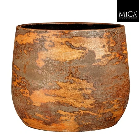 Olaf Pot Round Rust - H25Xd32Cm
