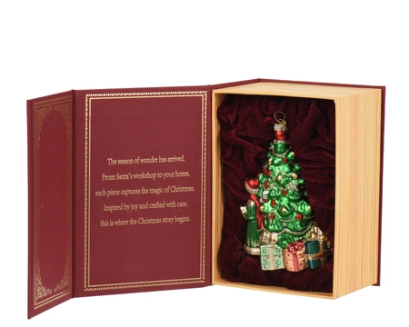 Ornament Glass Christmas Tree Collectable W.8.2cm x H.14.4cm - image 1
