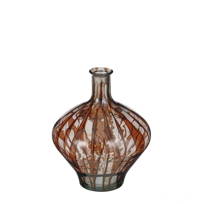 Palermo Vase Recycled Glass Brown - H46Xd37Cm