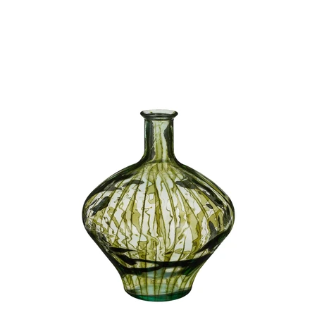 Palermo Vase Recycled Glass Green - H46Xd37Cm