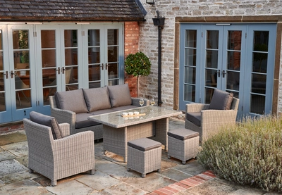 Palma Sofa Set with Glass Top Table - image 1