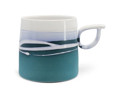 Paul Maloney Pottery Teal Mug