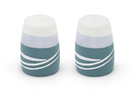 Paul Maloney Pottery Teal Salt & Pepper