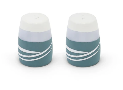 Paul Maloney Pottery Teal Salt & Pepper