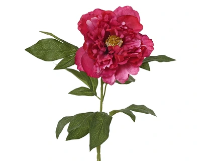 Peony Polyester Fuchsia H.70Cm
