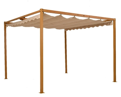 Pergola Polyester Outdoor Taupe